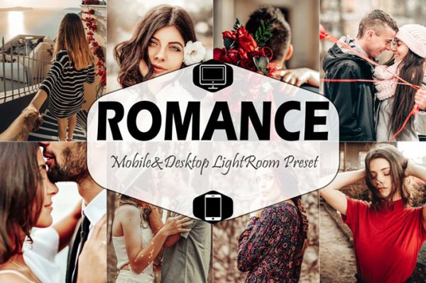 20 پریست لایت روم حرفه ای تم رنگی رمانتیک Romance Lightroom Presets (2)