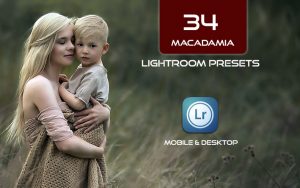 34 پریست لایت روم و Camera Raw و اکشن کمرا راو فتوشاپ رنگ فندقی Macadamia Lightroom Presets