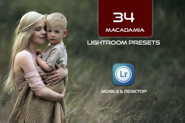 34 پریست لایت روم و Camera Raw و اکشن کمرا راو فتوشاپ رنگ فندقی Macadamia Lightroom Presets