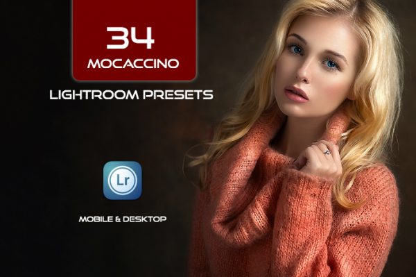 34 پریست لایت روم پرتره و Camera Raw و اکشن کمرا راو فتوشاپ Mocaccino Lightroom Presets