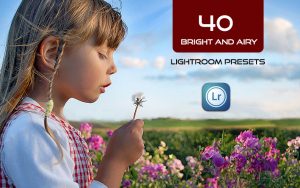 40 پریست لایت روم رنگی حرفه ای رنگ روشن Bright And Airy Lightroom Presets