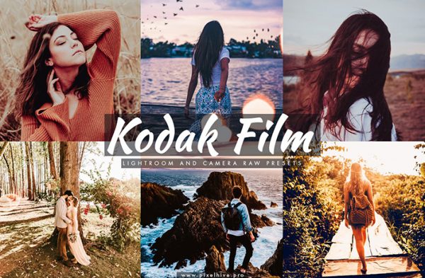 120 پریست لایت روم و پریست کمرا راو فتوشاپ Kodak Film Lightroom & ACR Presets