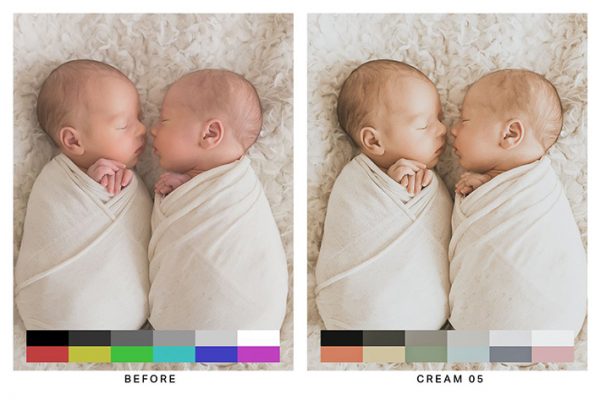 150 پریست لایت روم آتلیه کودک و لات رنگی Newborn Baby Lightroom Presets