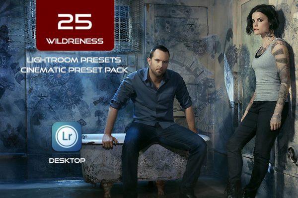25 پریست لایت روم حرفه ای سینمایی WILDRENESS Cinematic Lightroom Preset Pack