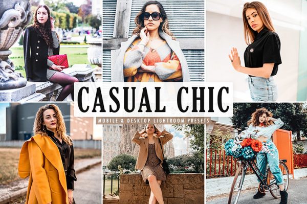 34 پریست لایت روم پرتره و Camera Raw و اکشن کمرا راو فتوشاپ Casual Chic Lightroom Presets