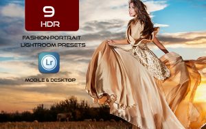 9 پریست لایت روم HDR و پریست کمرا راو فتوشاپ HDR Fashion-Portrait Presets Lightroom
