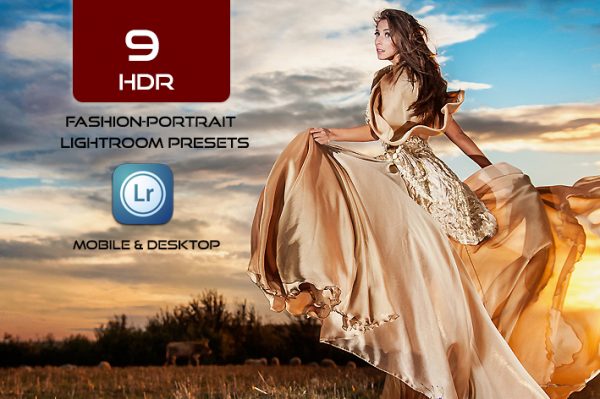 9 پریست لایت روم HDR و پریست کمرا راو فتوشاپ HDR Fashion-Portrait Presets Lightroom