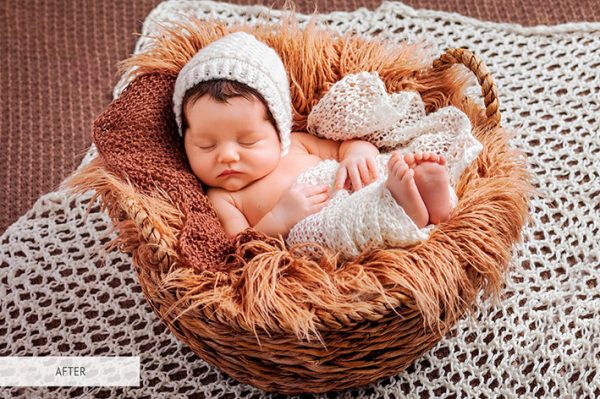 192 پریست لایت روم و براش لایت روم عکس نوزاد Luxe Newborn Lightroom Presets