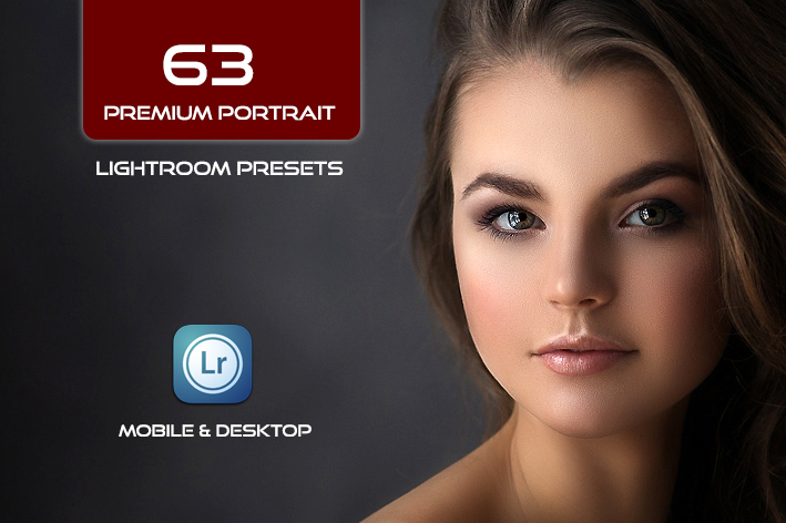 63 پریست لایت روم 2021 پرتره Premium Portrait Lightroom presets Bundle