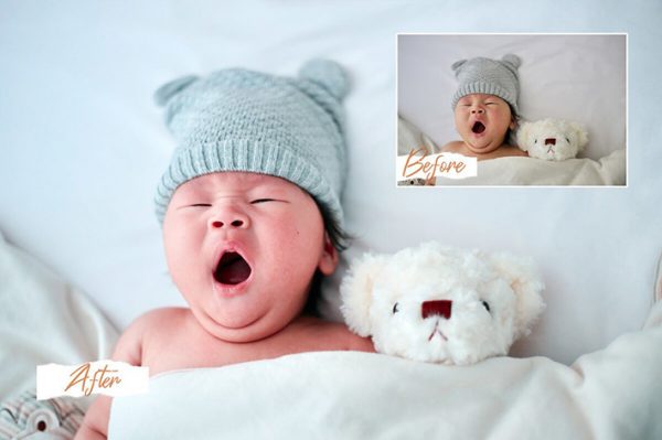 ۱۰۰ پریست لایت روم مخصوص آتلیه نوزاد و کودک Newborn Lightroom Presets