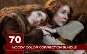 70 پریست لایت روم و کمرا راو و لات رنگی Moody Color Correction Bundle