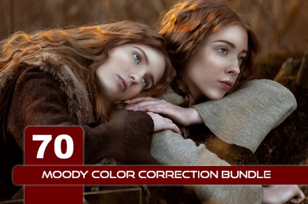 70 پریست لایت روم و کمرا راو و لات رنگی Moody Color Correction Bundle