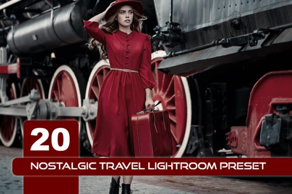 ۲۰ پریست لایت روم و پریست کمرا راو و LUT تم نوستالژی Nostalgic Travel Lightroom Preset
