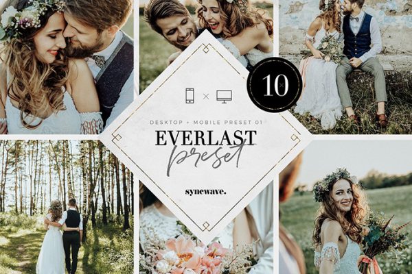 10 پریست لایت روم دسکتاپ و موبایل عشق جاودانی Everlast Lightroom Presets Bundle