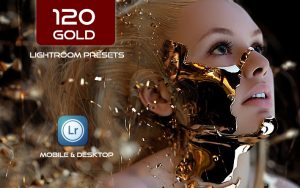 120 پریست لایت روم و پریست کمرا راو فتوشاپ و لات رنگی تم طلایی Gold Lightroom Presets and LUTs