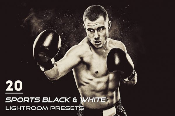 20 پریست لایت روم ورزشی تم تک رنگ Sports Black & White Presets