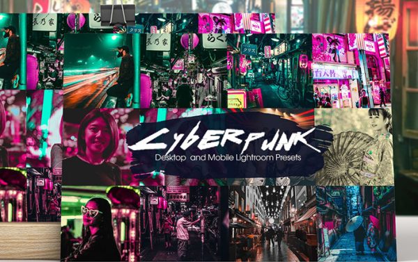 32 پریست لایت روم فوق حرفه ای رنگی Cyberpunk Lightroom Presets