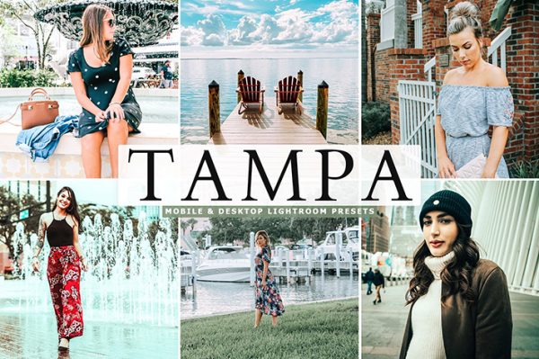 40 پریست لایت روم و Camera Raw و اکشن کمرا راو فتوشاپ Tampa Lightroom Presets