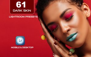 61 پریست لایت روم رنگی تم پوست تیره Moody DARK SKIN Lightroom Presets