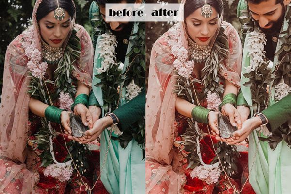 20 پریست لایت روم عروسی تم عروس هند Indian Wedding Lightroom Presets