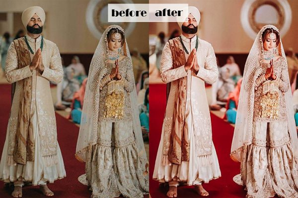 20 پریست لایت روم عروسی تم عروس هند Indian Wedding Lightroom Presets