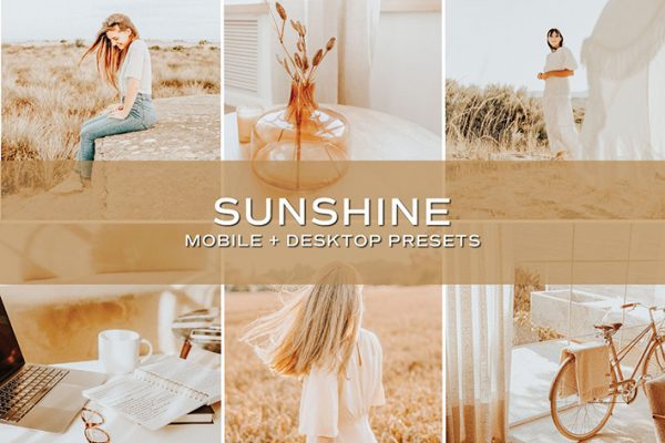 10 پریست لایت روم حرفه ای تم روز آفتابی Sunshine Lightroom Presets