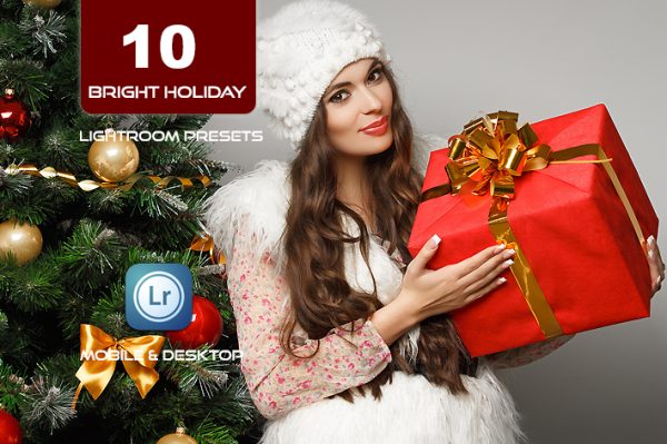 10 پریست لایت روم کریسمس تم رنگ روشن Bright Holiday Lightroom Presets (1)