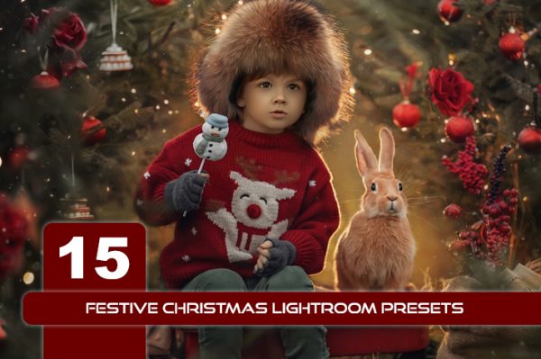 15پریست لایت روم جشن کریسمس حرفه ای FESTIVE CHRISTMAS LIGHTROOM PRESETS
