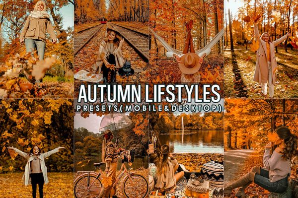 18 پریست لایت روم و پریست کمرا راو فتوشاپ فصل پاییز Autumn Lifestyles Presets