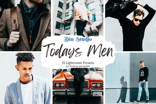 30 پریست لایت روم حرفه ای رنگی تم مد مردانه Todays Men Lightroom Presets