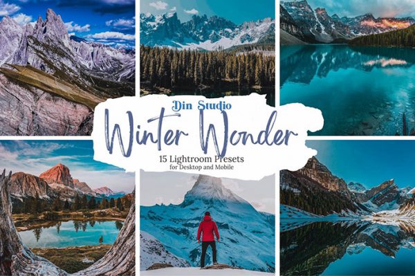 30 پریست لایت روم زمستان تم عجایب زمستانی Winter Wonder Lightroom Presets