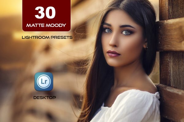 30 پریست لایت روم و 10 براش لایت روم Matte Moody Presets Lightroom