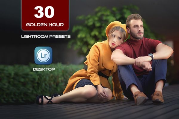 30 پریست لایت روم و براش لایت روم تم زمان طلایی Golden Hour Lightroom Presets