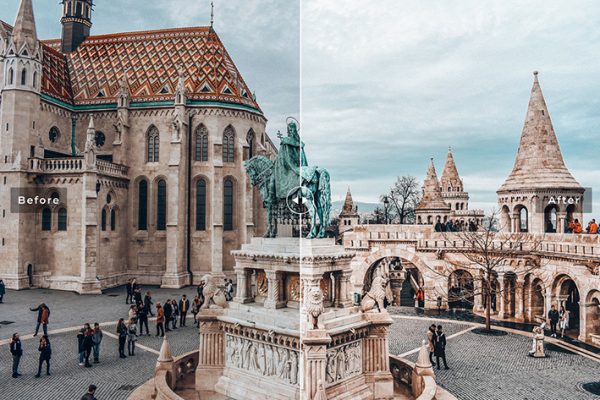 40 پریست لایت روم و کمرا راو و اکشن کمرا راو فتوشاپ تم بوداپست پایتخت مجارستان Budapest Lightroom Presets