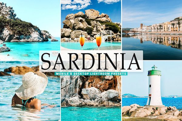 40 پریست لایت روم و کمرا راو و اکشن کمرا راو فتوشاپ تم جزیره ساردنی ایتالیا Sardinia Lightroom Presets