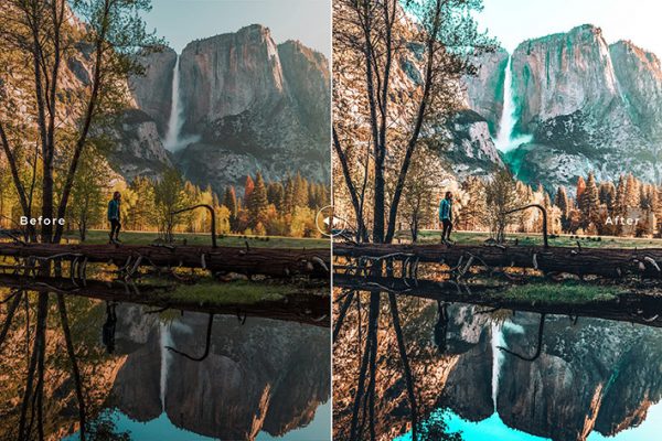 40 پریست لایت روم و کمرا راو و اکشن کمرا راو فتوشاپ تم یوسمتی کالیفرنیا Yosemite Lightroom Presets