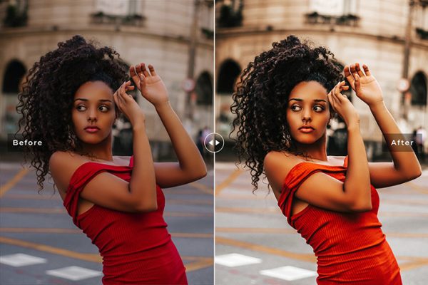 40 پریست لایت روم پرتره و کمرا راو و اکشن کمرا راو فتوشاپ تم پوست تیره Melanin Lightroom Presets