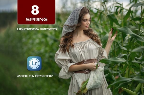 8 پریست لایت روم بهار دسکتاپ و موبایل Spring Lightroom Presets