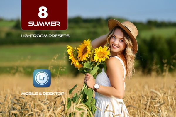8 پریست لایت روم تابستان دسکتاپ و موبایل Summer Lightroom Presets