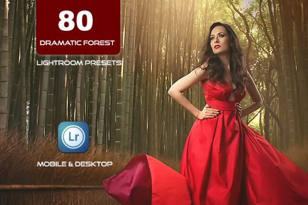 80 پریست لایت روم و لات رنگی تم جنگل دراماتیک Dramatic Forest Lightroom Presets