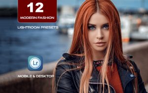 12 پریست لایت روم حرفه ای عکاسی فشن Modern Fashion Lightroom Presets