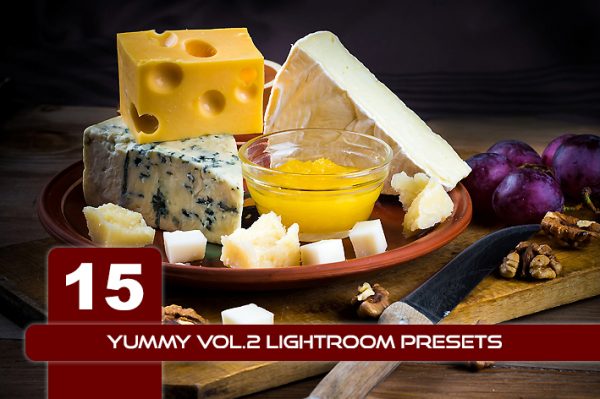 15 پریست لایت روم مواد غذایی 2021 حرفه ای YUMMY VOL.2 Lightroom Presets