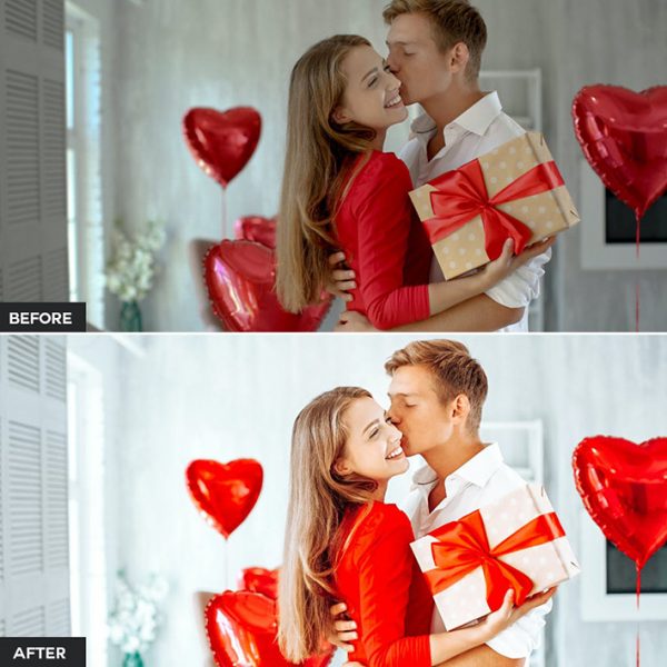 24 پریست لایت روم 2021 حرفه ای تم ولنتاین valentine's day lightroom presets