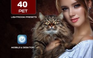 40 پریست رنگی لایت روم حرفه ای حیوانات خانگی Pet Lightroom Preset Bundle
