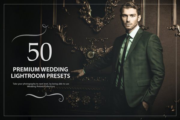 50 پریست لایت روم عروسی حرفه ای تم سینمایی Premium Wedding Lightroom Presets