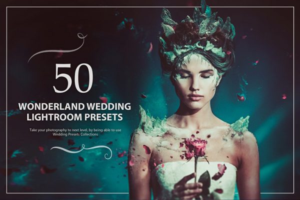 50 پریست لایت روم عروسی حرفه ای تم عروس سرزمین عجایب Wonderland Wedding Presets