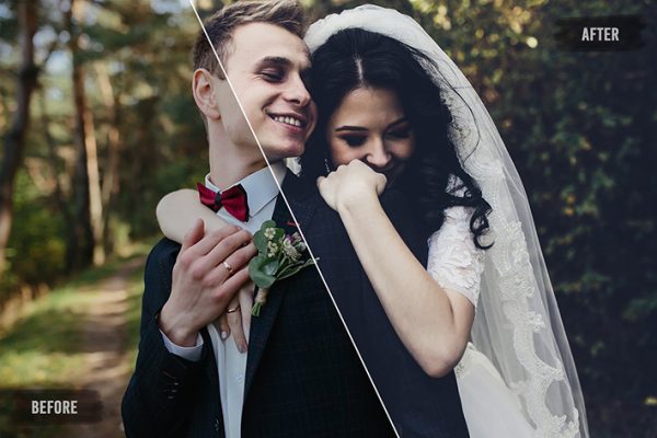 50 پریست لایت روم عروسی حرفه ای تم مات رنگی Matte Effect Wedding Presets