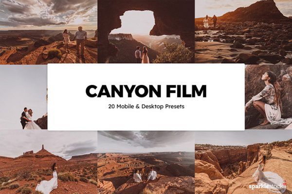 120 پریست لایت روم و LUTs و پریست کمرا راو فتوشاپ تم کوهپایه Canyon Film Lightroom Presets