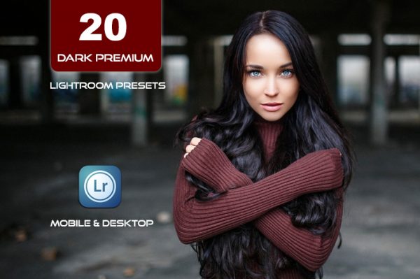 20 پریست لایت روم رنگی حرفه ای تم تیره Dark Lightroom Preset