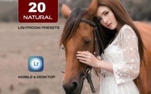 20 پریست لایت روم رنگی حرفه ای تم رنگ طبیعی Natural Lightroom Preset